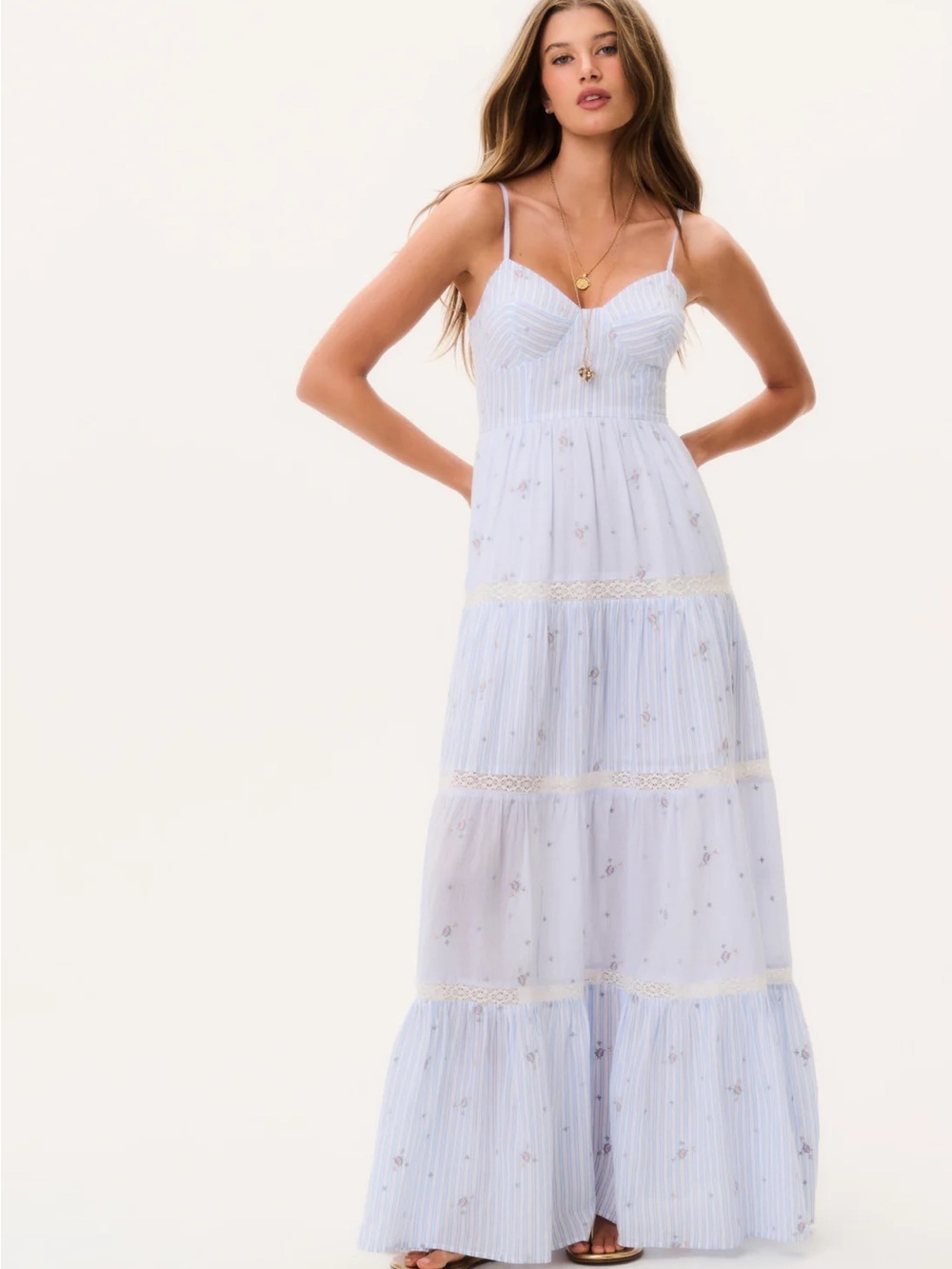 LoveShackFancy Story Cotton Maxi Dress